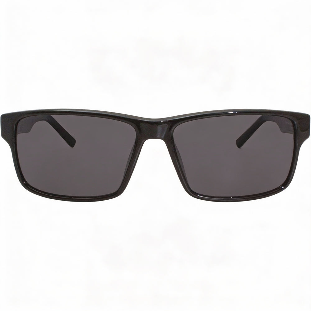 Gafas de sol unisex Salvatore Ferragamo SF960S con montura de plástico negra y lentes grises, protección UV, 58 mm