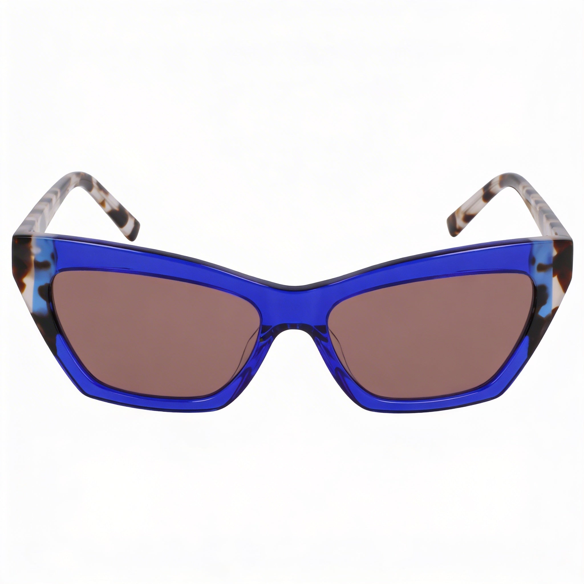 Gafas clásicas de acetato DKNY para mujer, montura color carey cobalto, protección UV, lentes de 55 mm, puente de 16 mm, Photo 2
