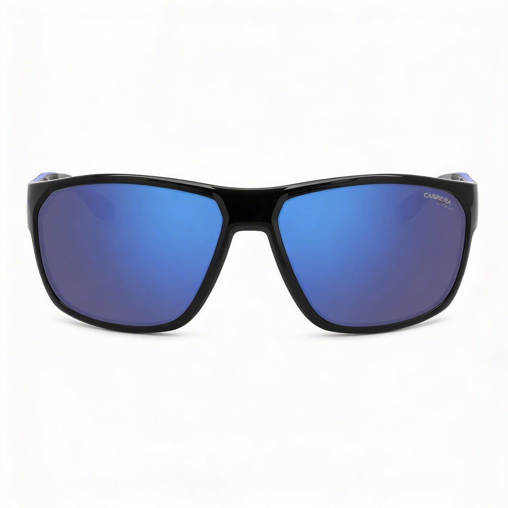 Carrera Casual Men's Black Blue ECO POLYAMIDE Frame UV Protection Sunglasses with Blue Multilayer Lenses 63mm