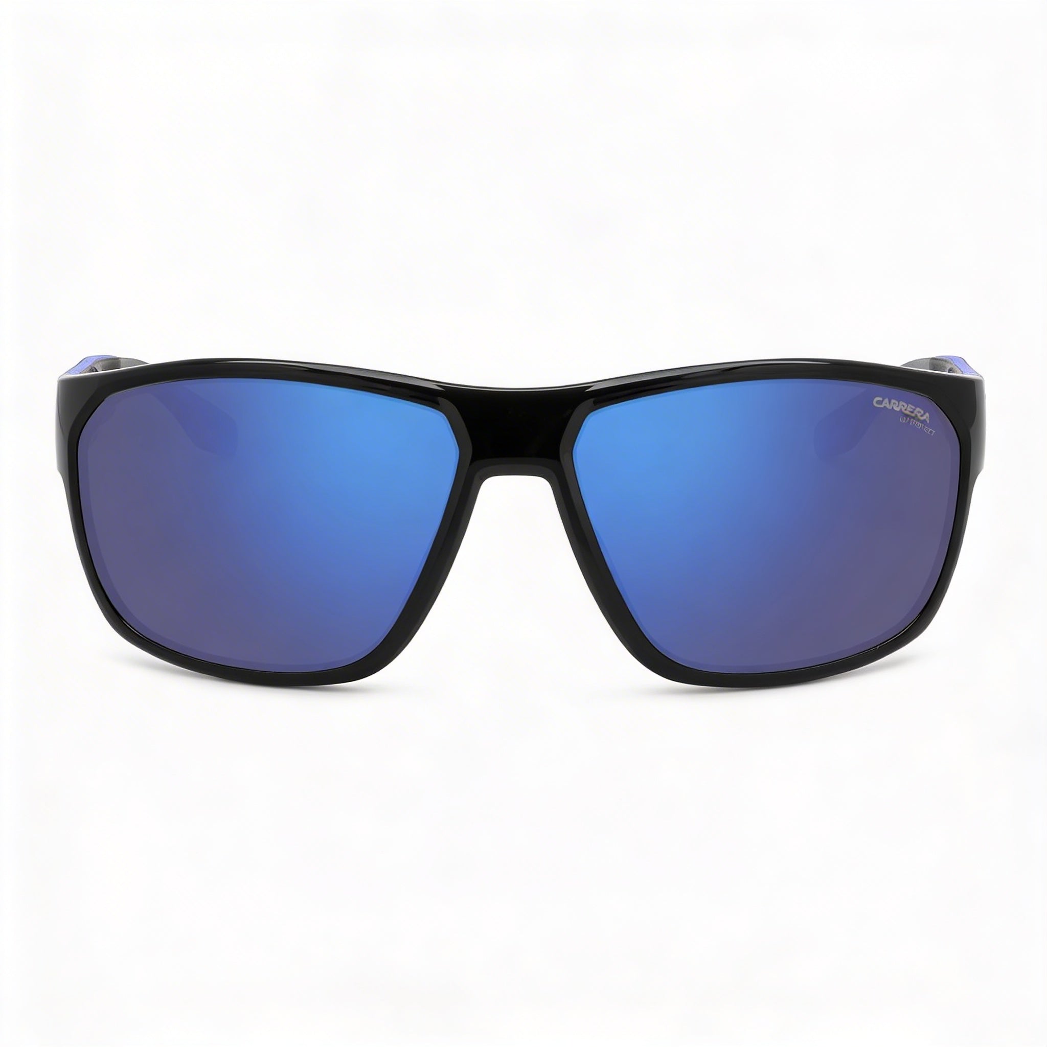 Carrera Casual Men's Black Blue ECO POLYAMIDE Frame UV Protection Sunglasses with Blue Multilayer Lenses 63mm, Photo 2