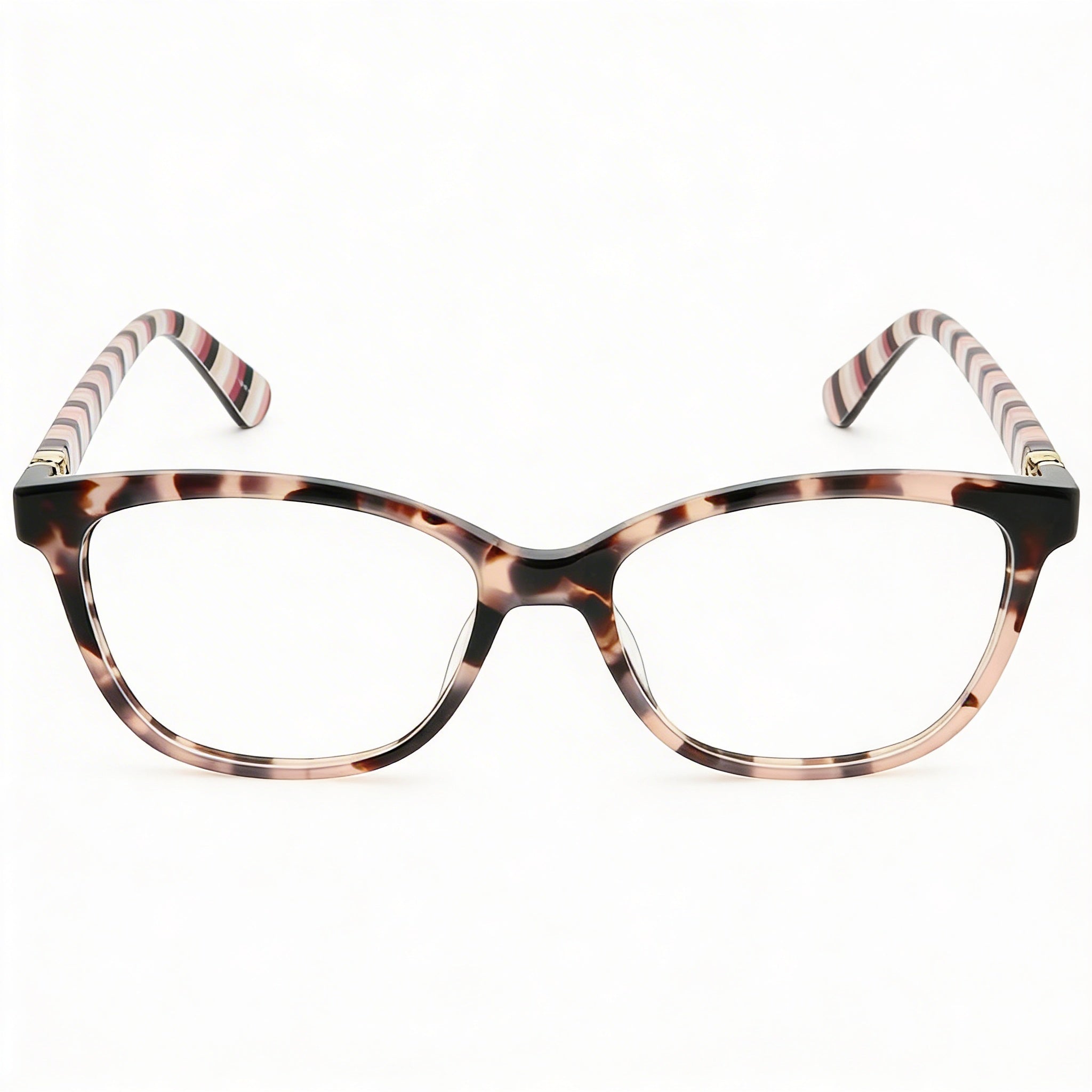Gafas ópticas Kate Spade New York Vicenza para mujer, armazón completo, forma rectangular, color rosa habana, plástico, 52-16-140, Photo 2
