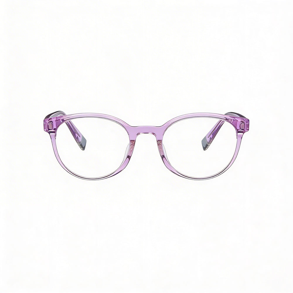 Furla Vfu642v Unisex Eyeglasses, Shiny Transparent Acetate Frame, Lenses, 50mm Lens Width