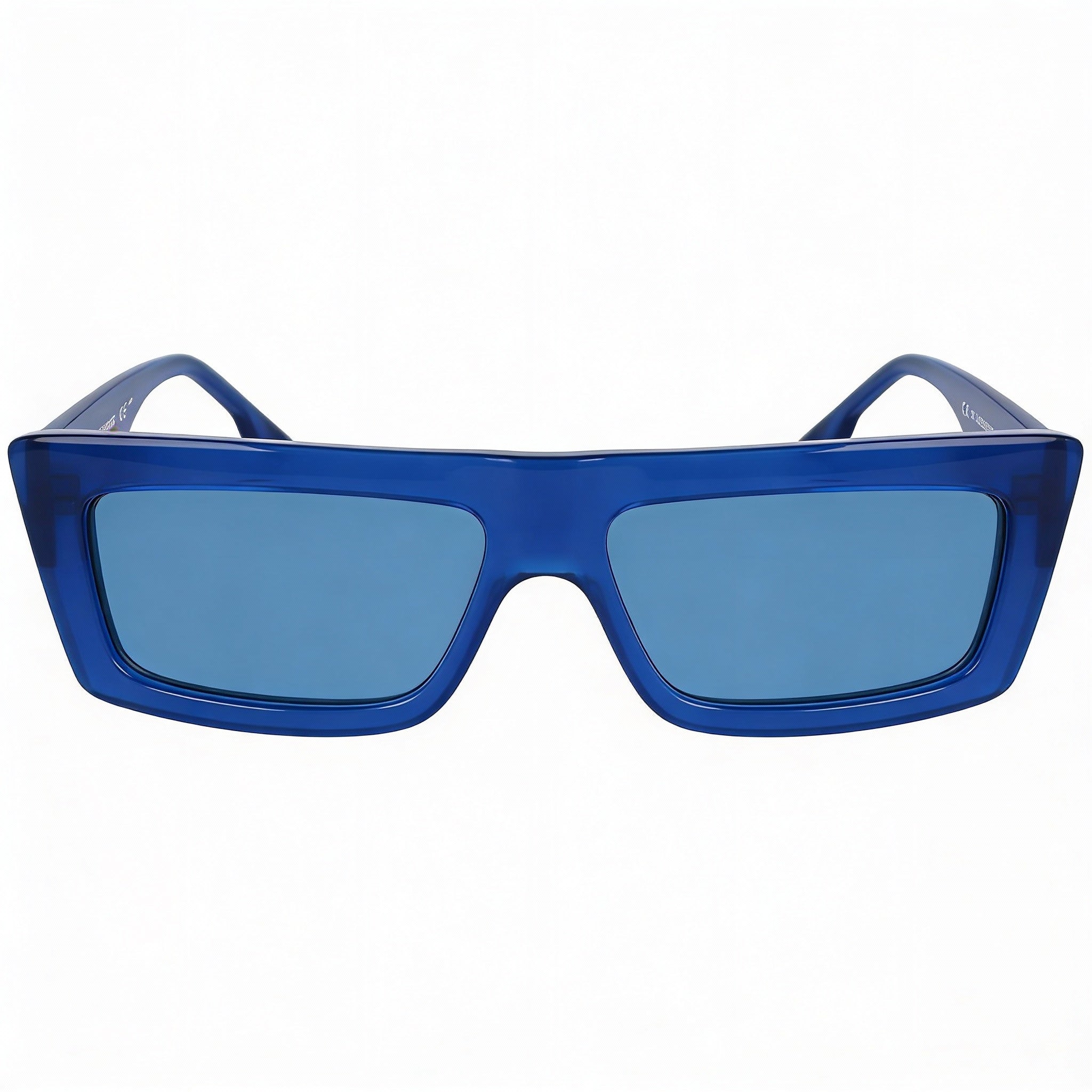 Karl Lagerfeld Paris Klj6147s Unisex Electric Blue Iniettato Rectangular Non-Polarized UV Protected 56mm, Photo 2
