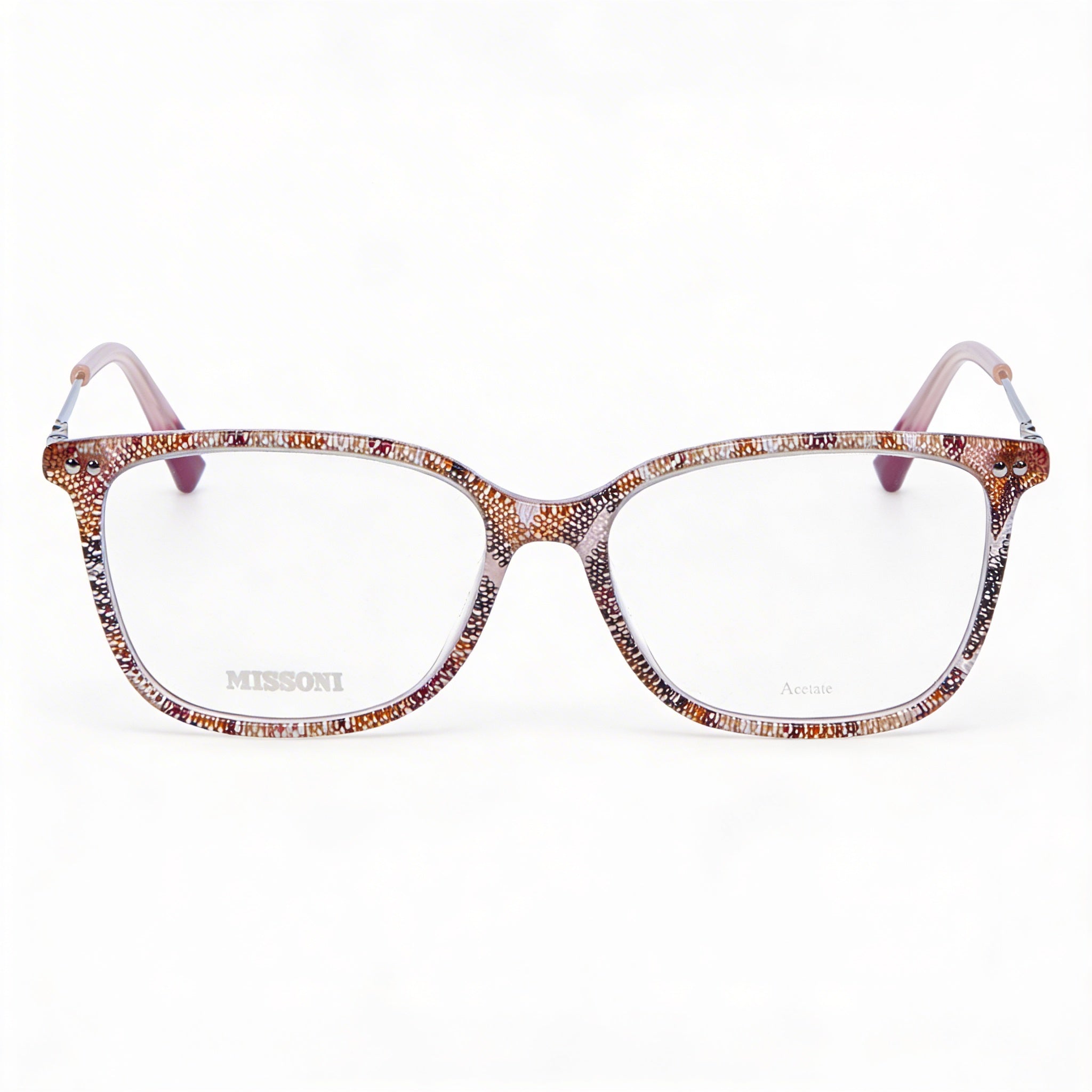 Missoni Modern Women's Acetate Frame Eyewear in Cherry Pink, Non-polarised Lenses, 53mm Lens Width, Photo 1