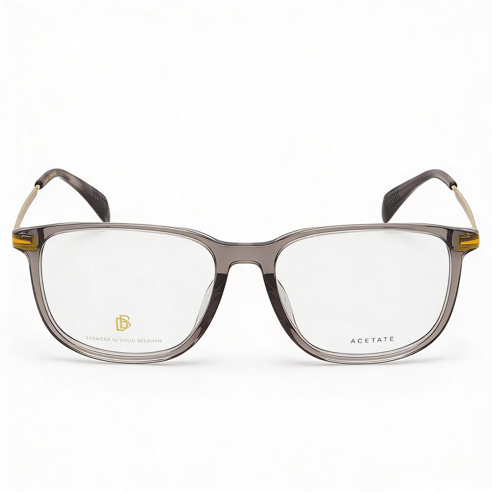 Gafas David Beckham Db 7074/F para hombre - Color de la montura: Gris Dorado, Material de la montura: Plástico, Ancho de la lente: 55 mm