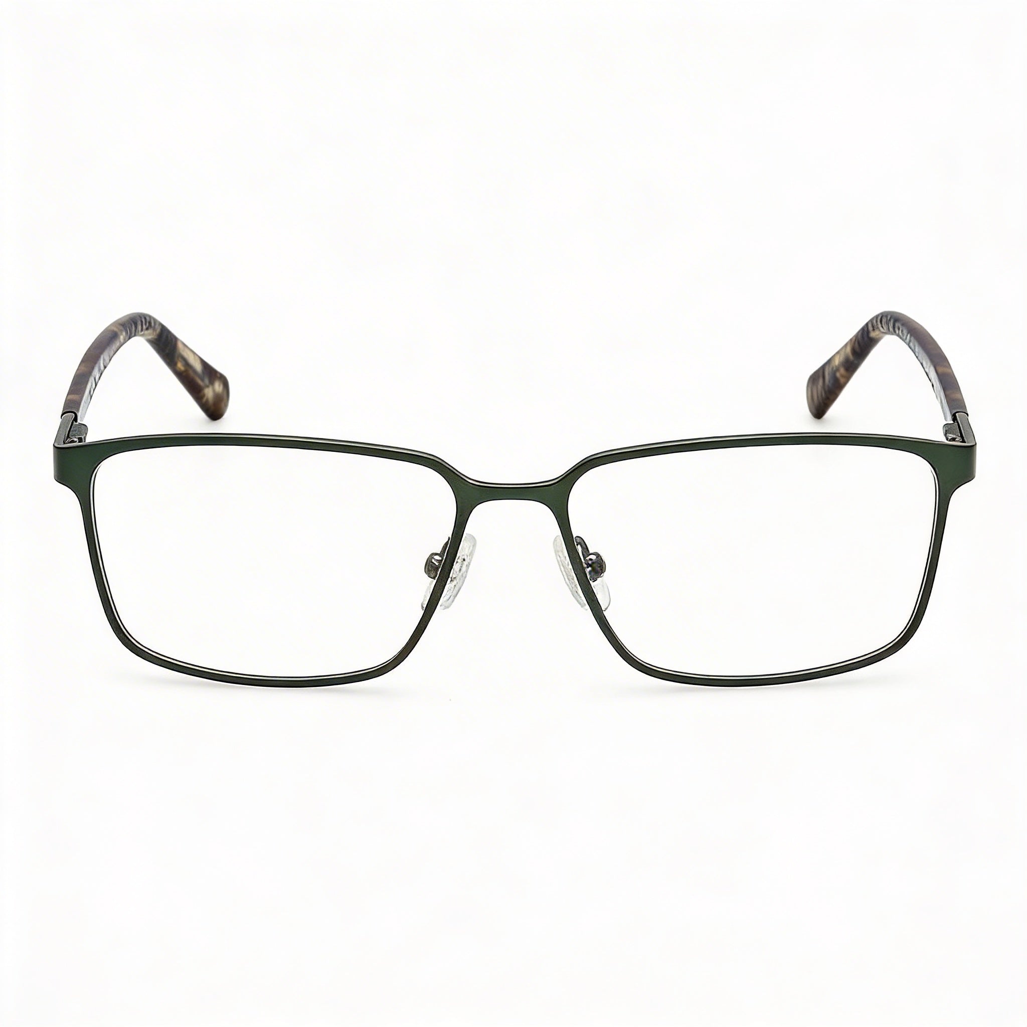 Gafas Guess Gu50244 para hombre con montura metálica y lentes de policarbonato, verde oscuro mate y brillante, 57-16-145, Photo 2