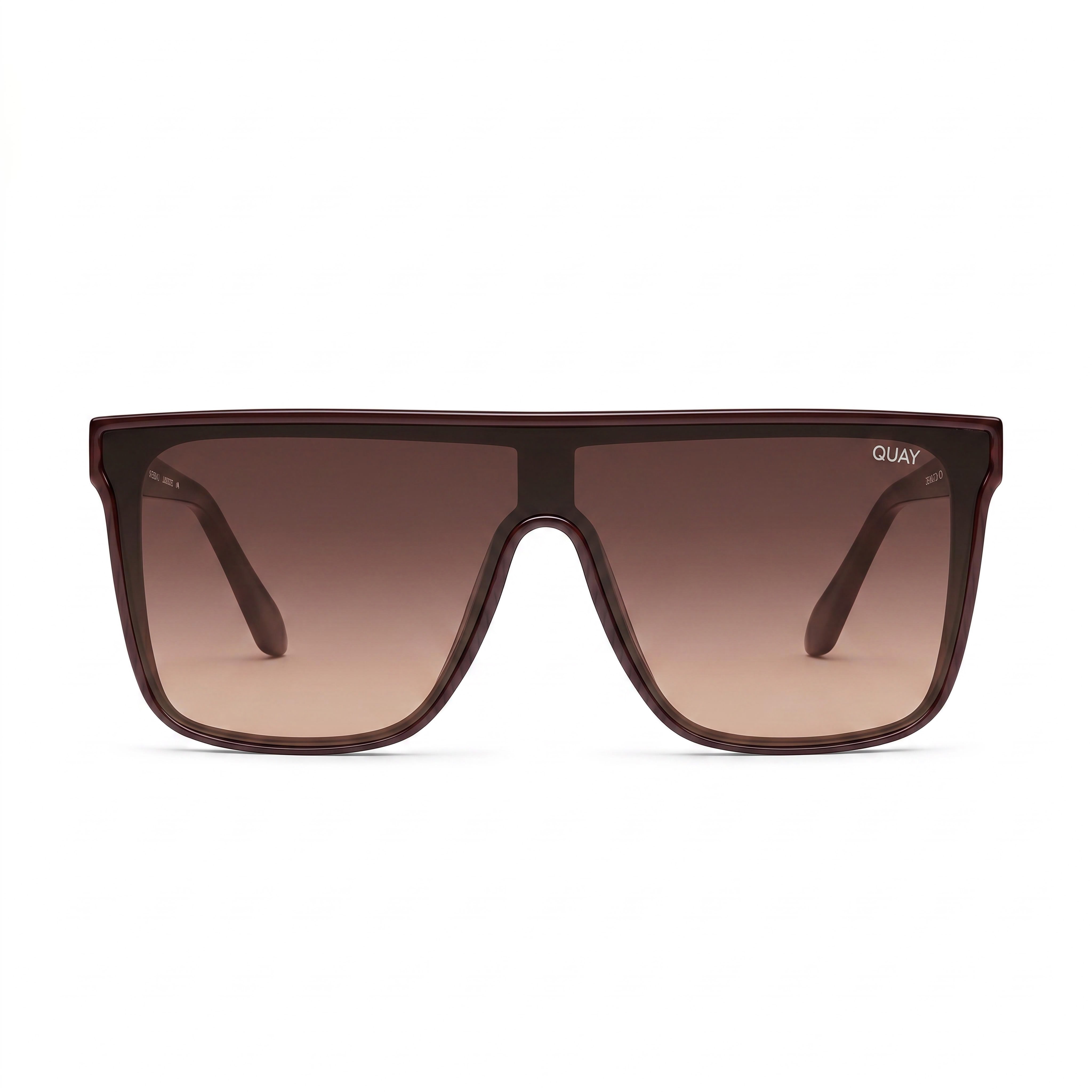 QUAY AUSTRALIA Nightfall Medium Unisex Espresso Brown Fawn Injection Sunglasses UV Protection Non-Polarized, Photo 2