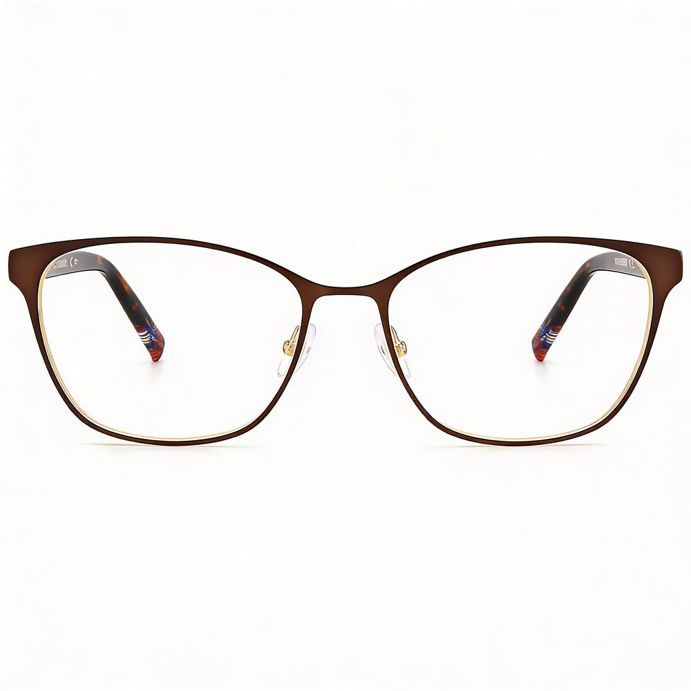 Gafas de sol Missoni Mis 0062 para mujer, estilo casual, de metal, dorado y marrón, de 52 mm