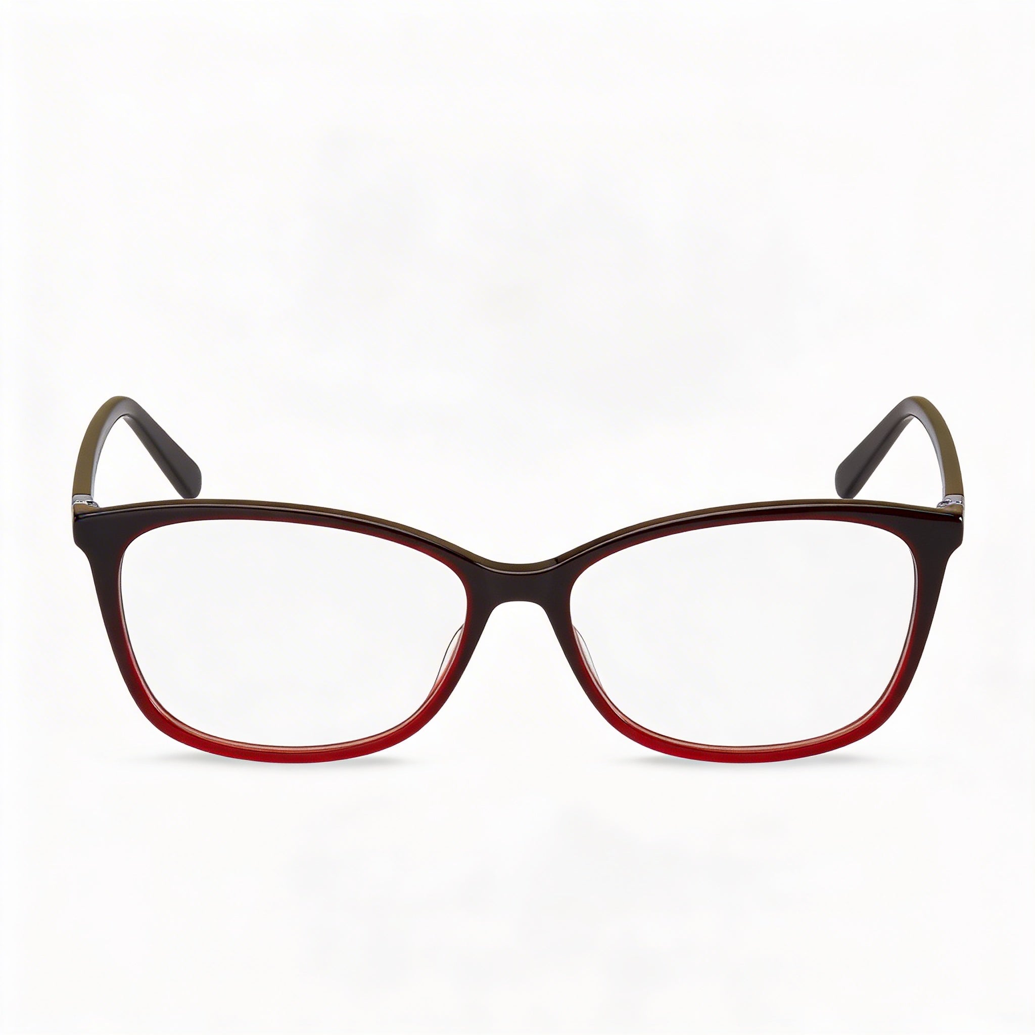 Tommy Hilfiger RECTANGULAR / SQUARE Unisex Plastic Frame Burgundy Red 54mm, Photo 2