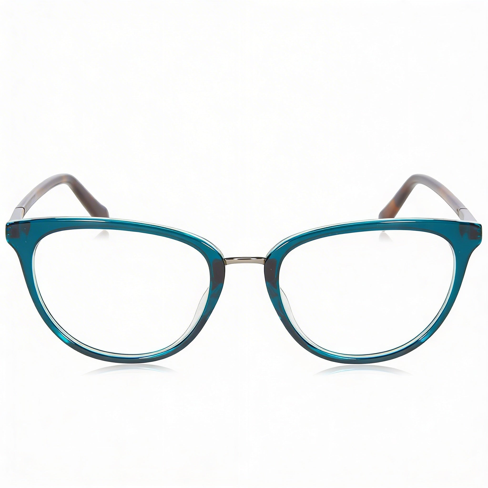 Montura óptica de acetato Fossil FOS 7123 para mujer, color aguamarina con cristales, 52 mm, Photo 2
