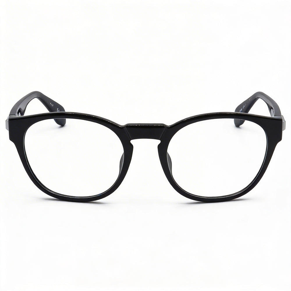 Gafas graduadas Adidas Originals OR5006 para hombre, montura oftálmica inyectada en negro brillante, 54 mm