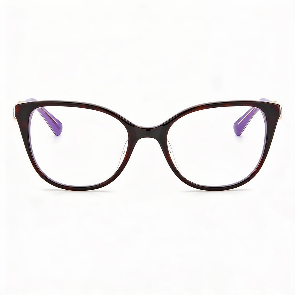 kate spade new york Gafas de sol de plástico modernas para mujer, montura habana, lentes polarizadas violeta, 52 mm