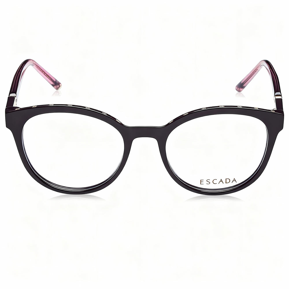 Escada Classical Women's Reading Glasses, crafted with a Violet Acetate Frame, Size 53-19-140mm