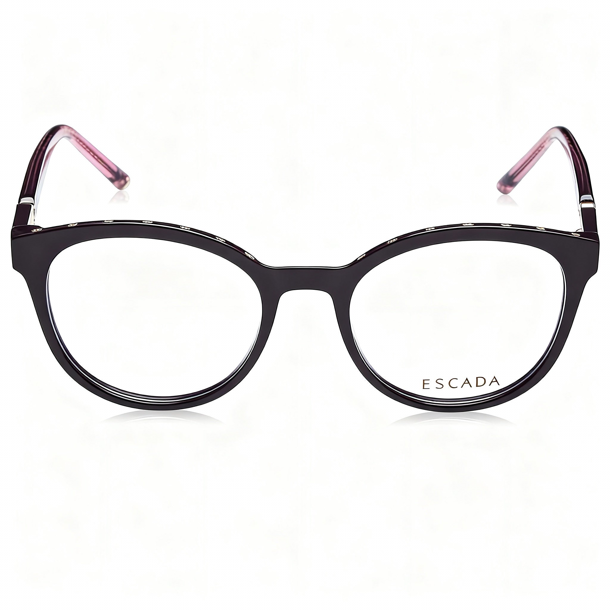 Escada Classical Women's Reading Glasses, crafted with a Violet Acetate Frame, Size 53-19-140mm