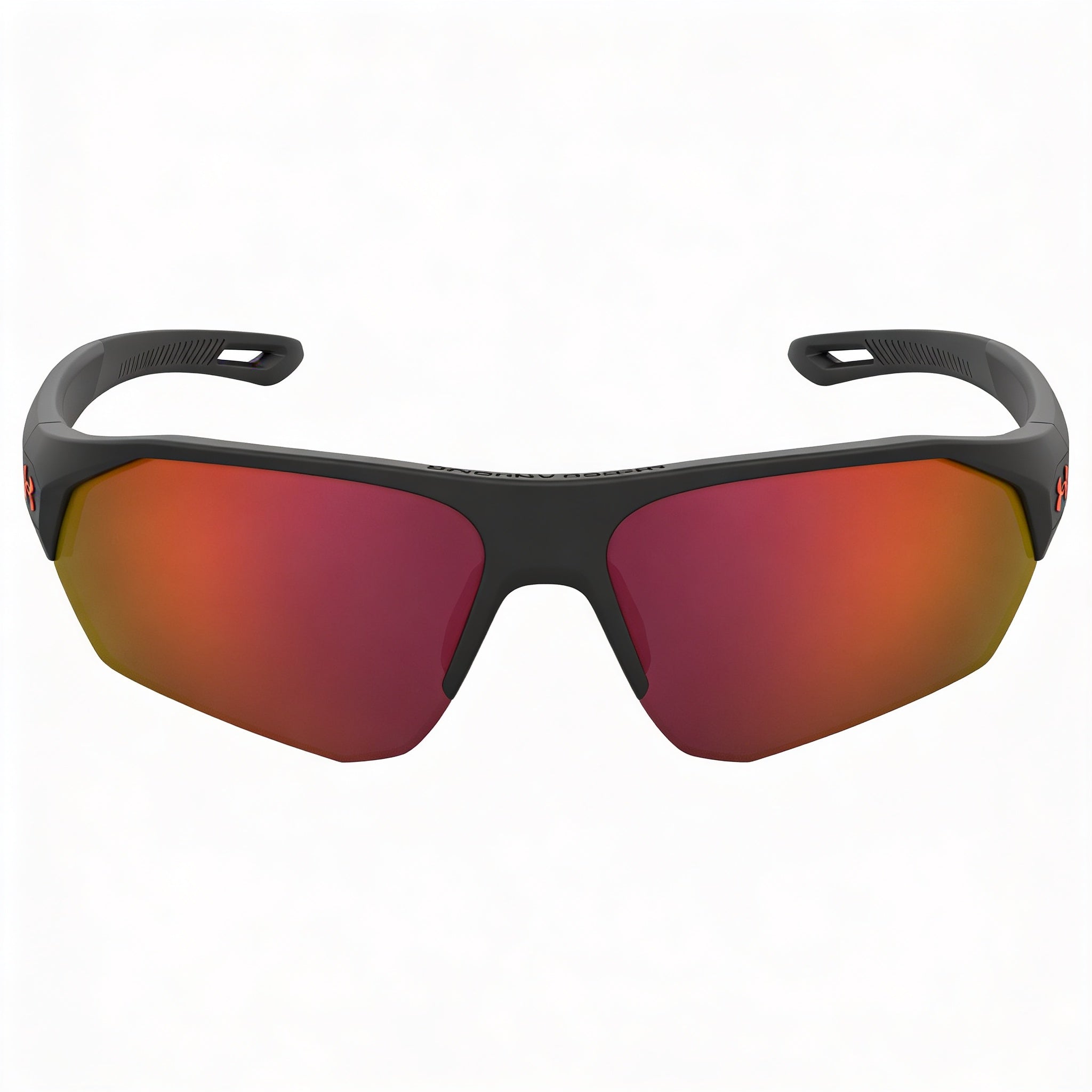 Gafas de sol unisex Under Armour Ua 0001/G/S de propionato, color negro mate con protección UV multicapa roja oleofóbica de 72 mm, Photo 2