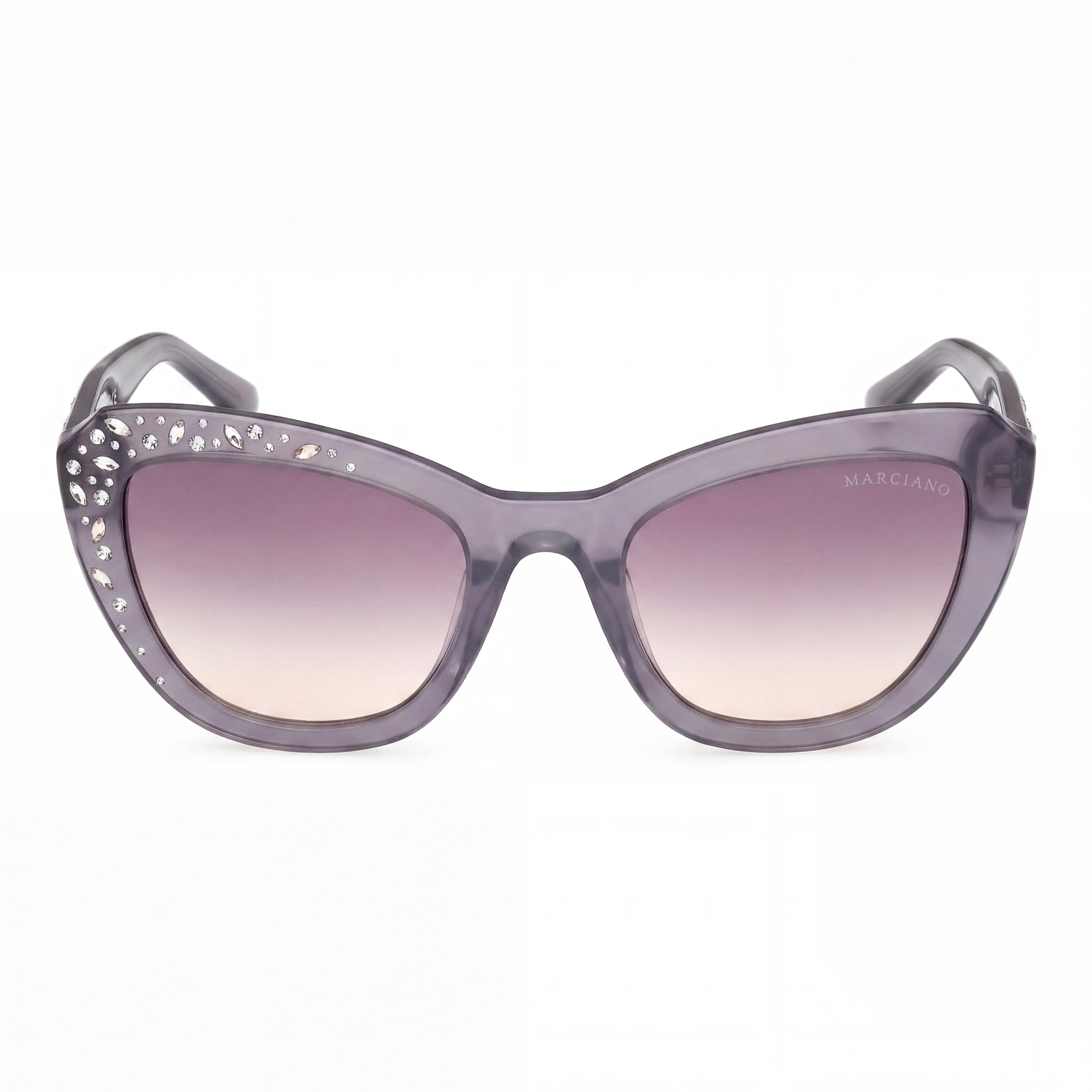 GUESS by Marciano Gm00016 Women's Shiny Grey Plastic Frame Non-Polarized Eyewear 53-22-140, Photo 2