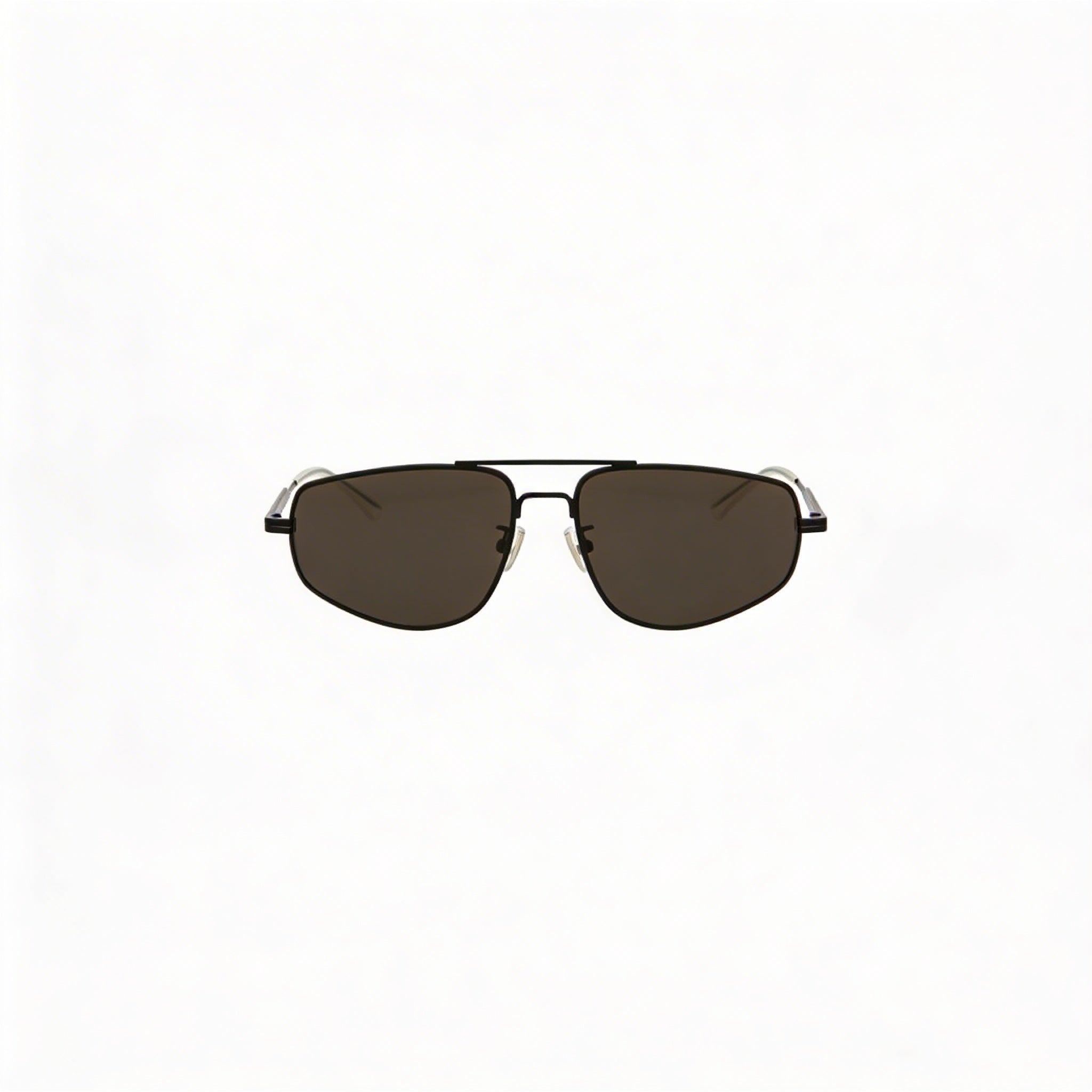 Bottega Veneta Aviator Unisex Sunglasses - Metal Frame, Black Grey Color, Grey Lens, 59mm Lens Width, Photo 2