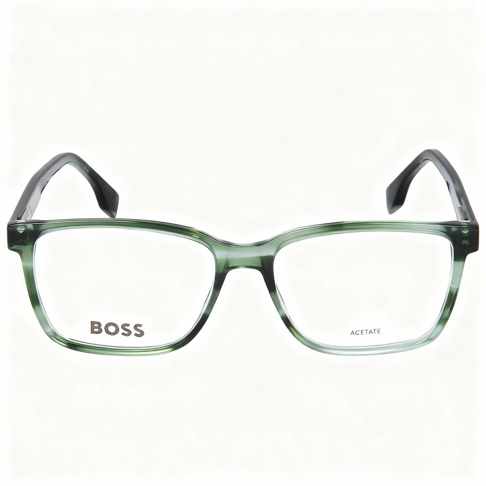 Hugo Boss Boss 1517 Men's Modern Style Acetate Frame Green Horn Non-Polarised Eyewear (57mm Lens)