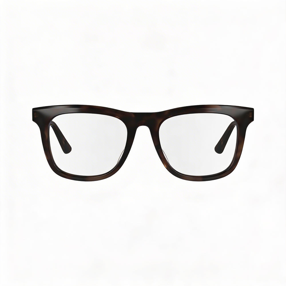 Gafas para hombre Calvin Klein Modern Collection con montura de acetato havana y lentes de policarbonato, 52 milímetros