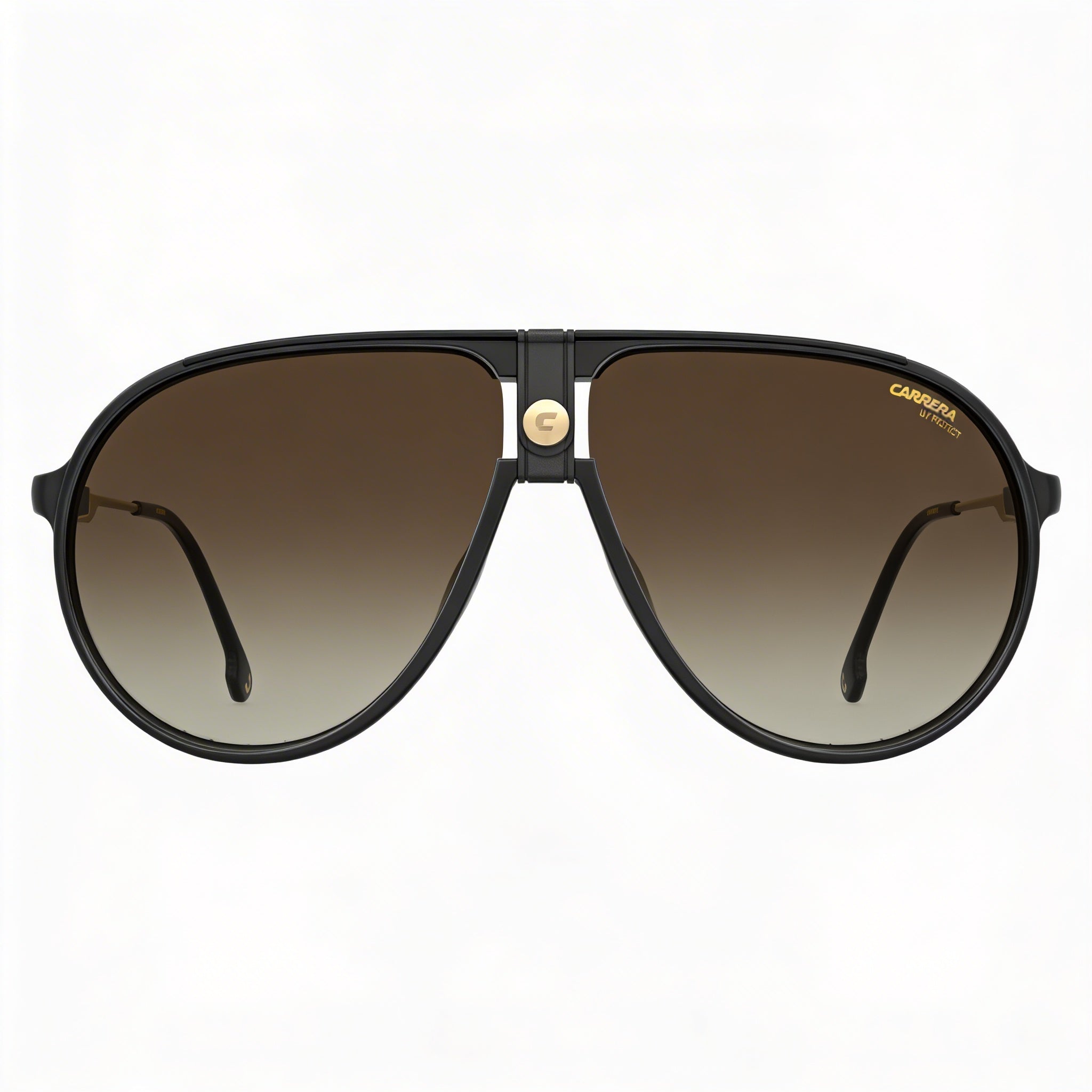 Carrera 1034/S Unisex Polyamide Black Brown Gradient Sunglasses, Brown Gradient Non-Polarized UV Lenses 140mm, Photo 1