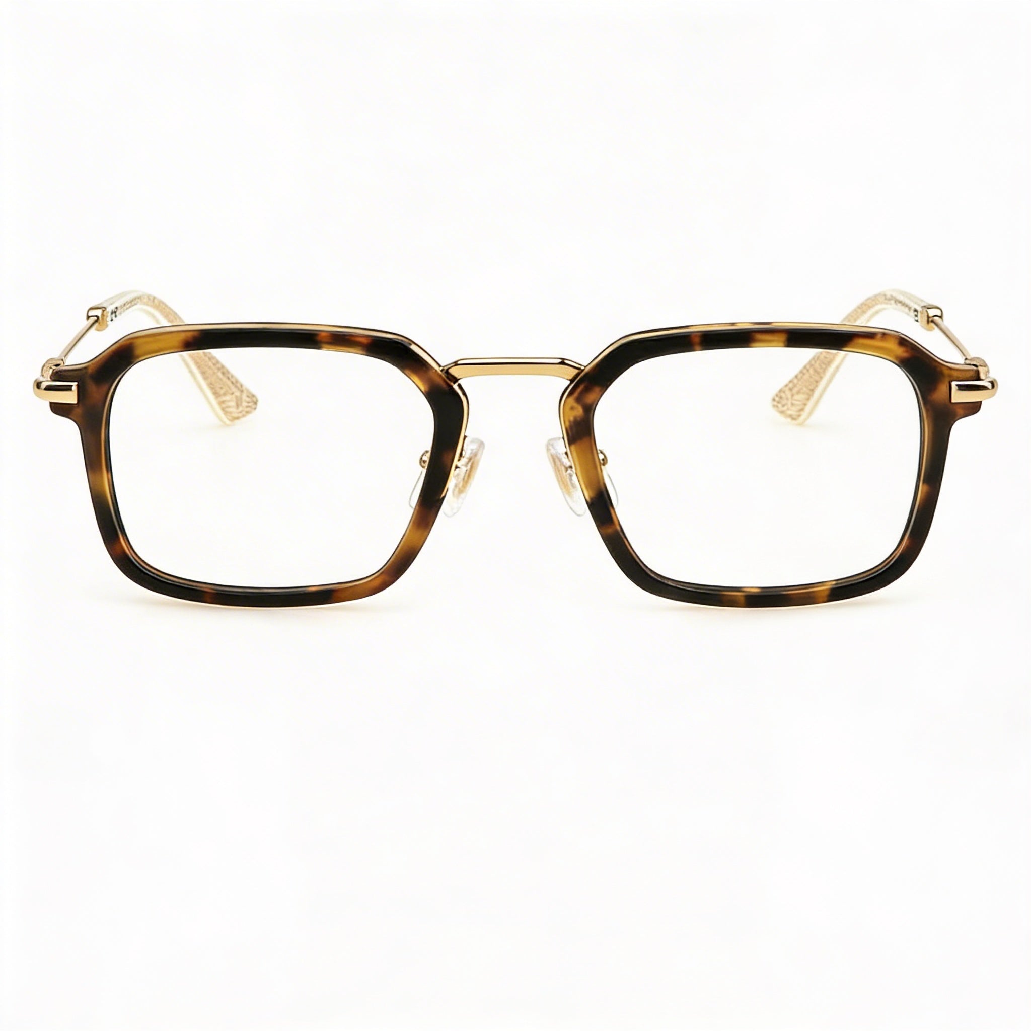 Police VPLL73 Rose Gold Rectangle Eyeglasses for Men, Metal 50mm, Photo 2