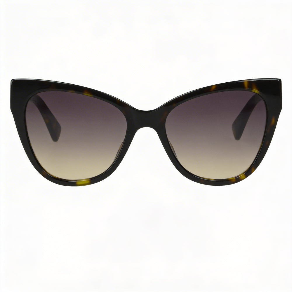 Gafas de sol Moschino MOS056-S para mujer, montura de acetato Havana con mariposas y lentes de policarbonato Havana con protección UV, 54-19-145 mm