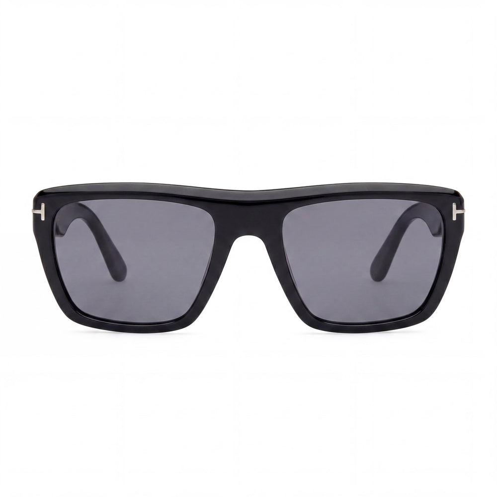 Tom Ford Alberto FT1077-N Unisex Multi-coloured Plastic Smoke Polarized UV Protection 55mm Sunglasses