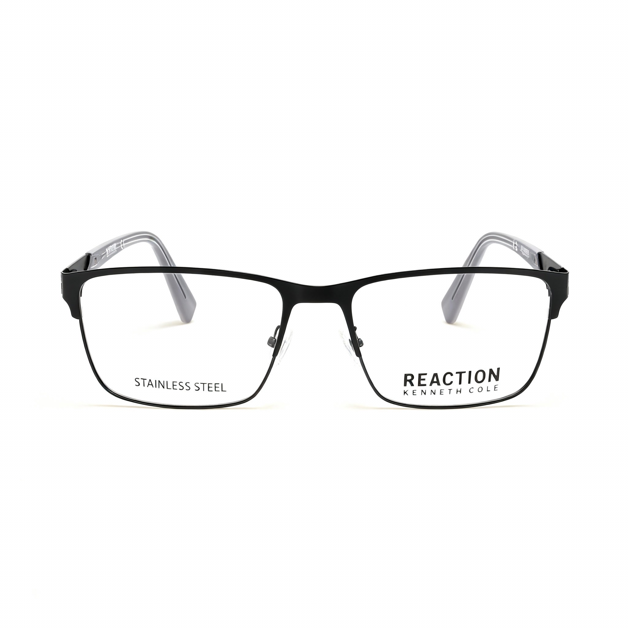 Kenneth Cole REACTION Kc0937-n Men's Matte Black Metal Polarized Clear Lens Eyewear 55-17-140