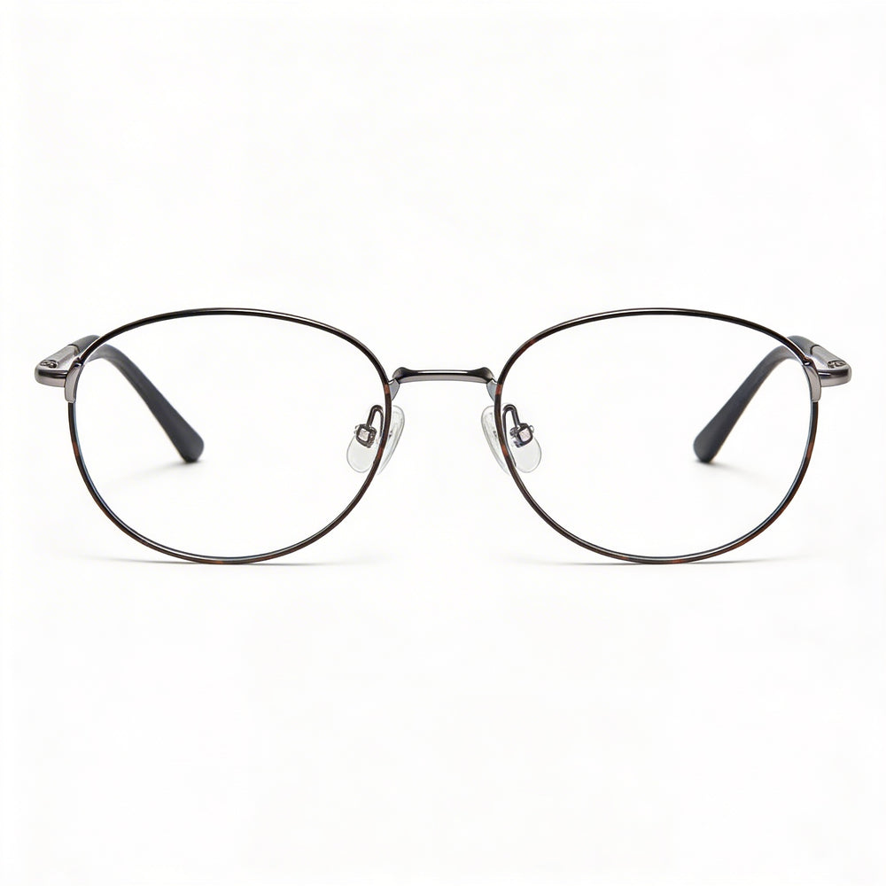 Monturas de gafas de metal para hombre Banana Republic Donn en gris Havana, lente 48 mm, puente 20 mm, patilla 140 mm