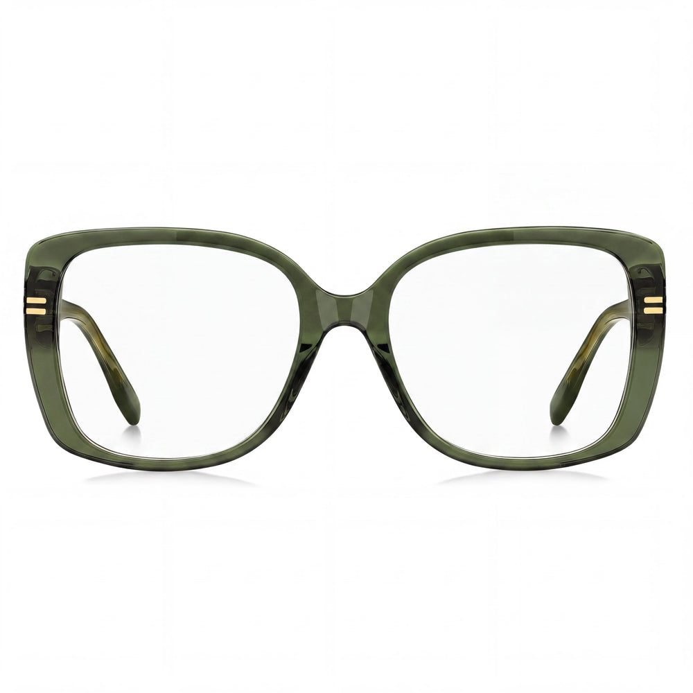 Marc Jacobs Classic Women's Eyewear featuring Green Plastic Frame and Non-Polarized Multicolor Lenses 55mm