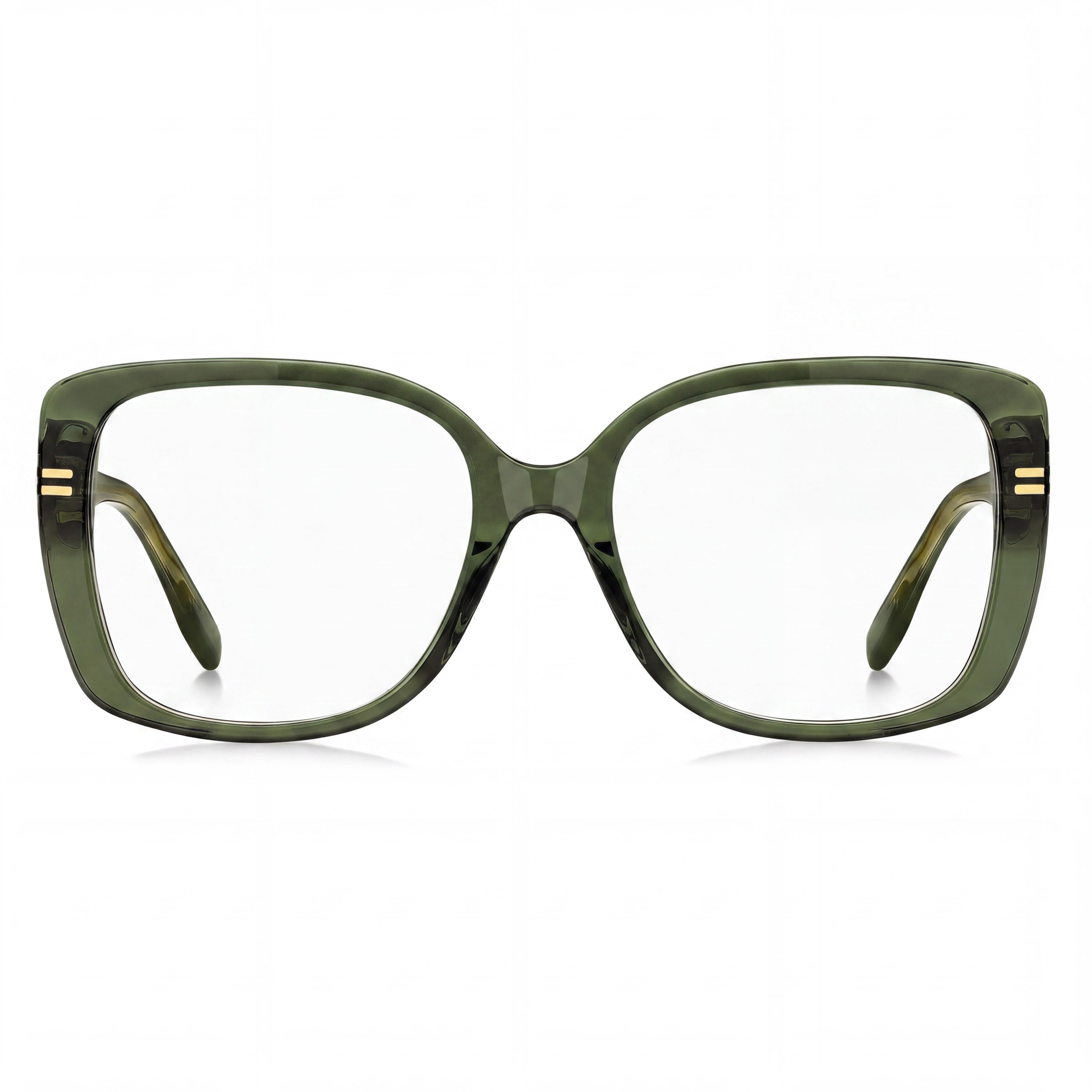 Marc Jacobs Classic Women's Eyewear featuring Green Plastic Frame and Non-Polarized Multicolor Lenses 55mm, Photo 2