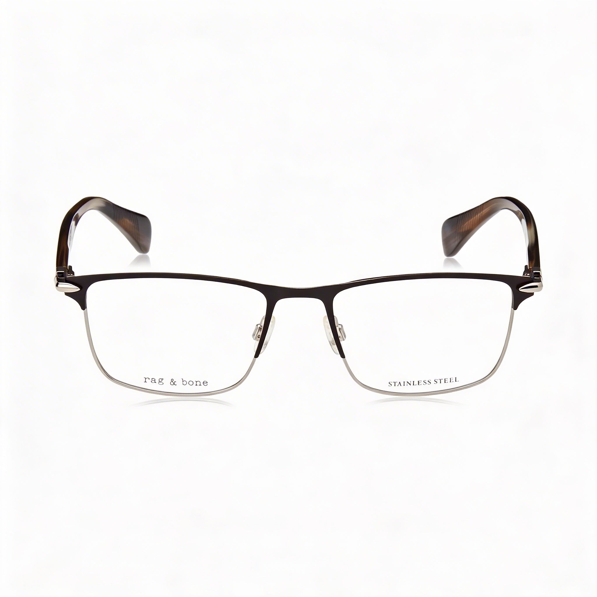 Rag & Bone Casual RNB7046 Men's Black Frame Sunglasses, Lens Width 55mm, Bridge Width 18mm, Temple Length 145mm, Photo 2
