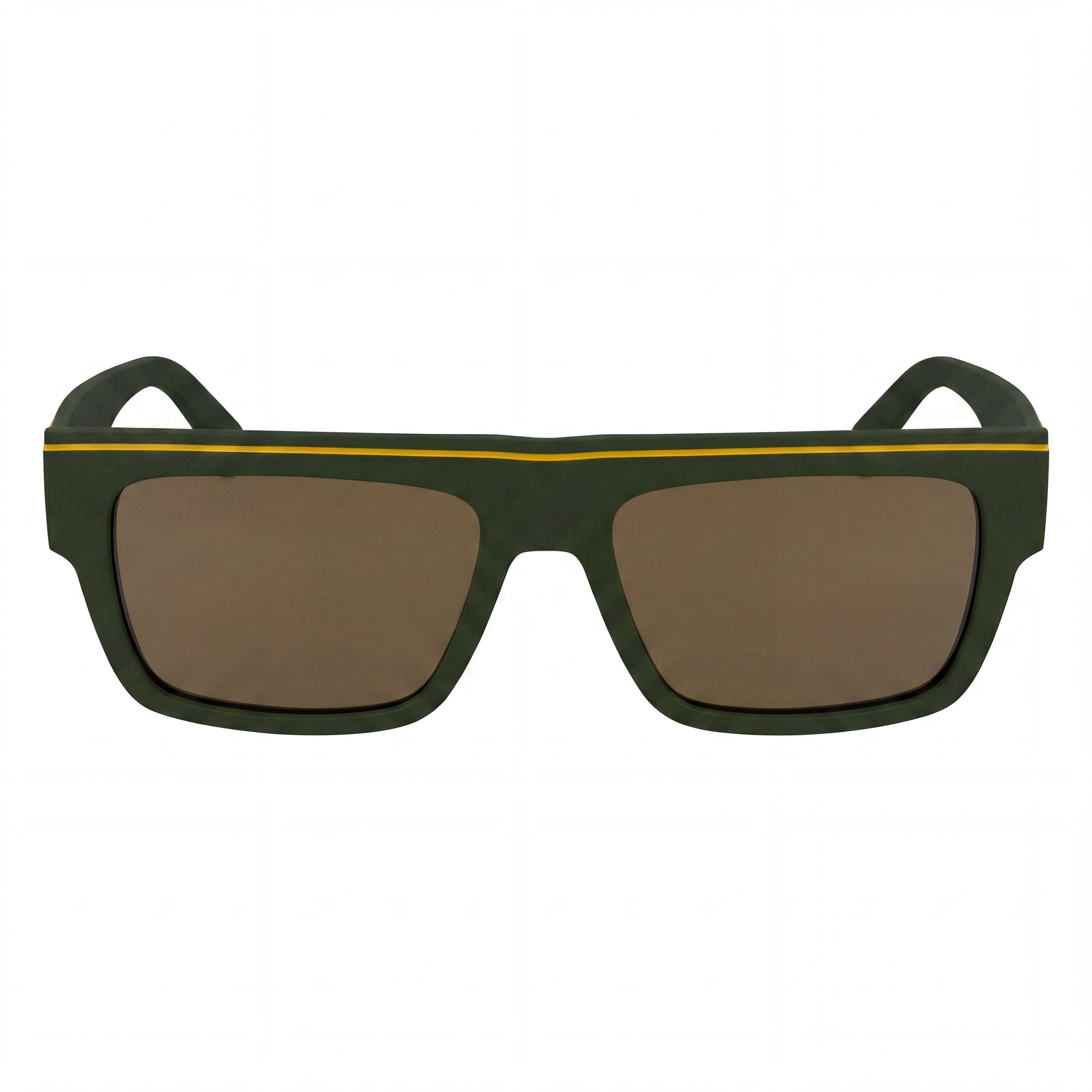 Gafas Calvin Klein Ckj24603s para hombre, montura color caqui de resina de origen vegetal, lentes no polarizadas UV de Tritan Renew color caqui, 55 mm, Photo 2
