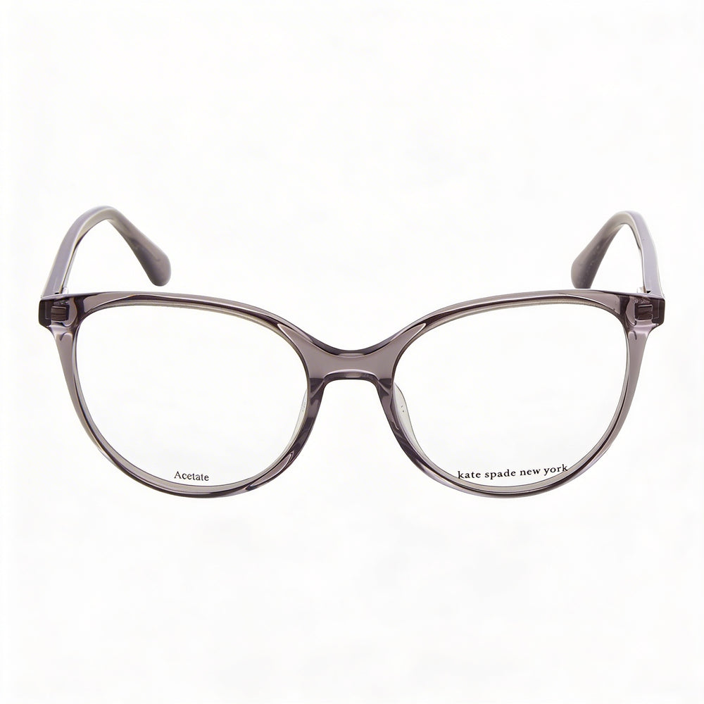 Kate Spade New York Modern Women's Transparent Grey Acetate Square Full Rim Eyeglass Frames 51mm