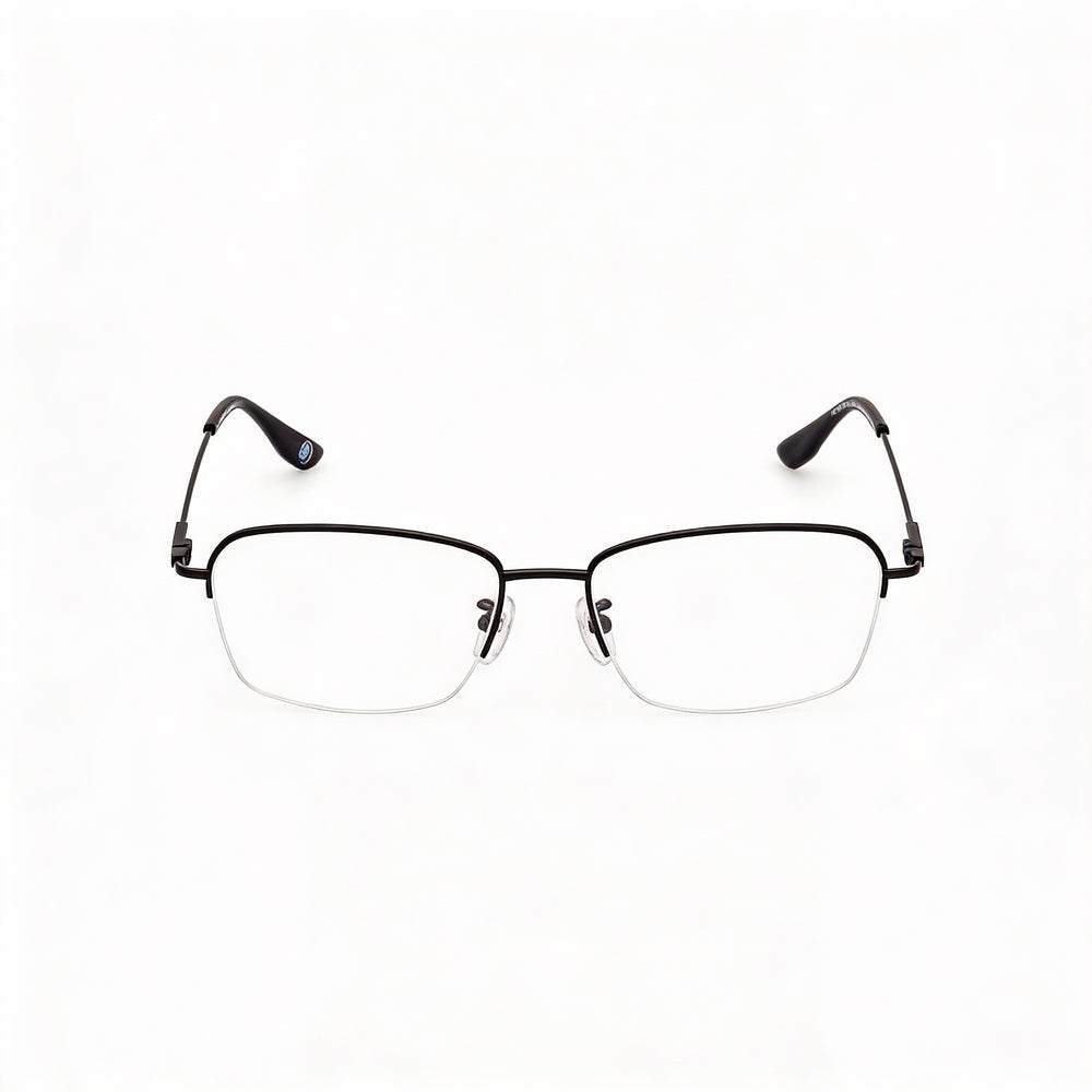Gafas oftálmicas BMW BW5068-H con montura de titanio negro mate y lentes compuestas multicolor para hombre y mujer
