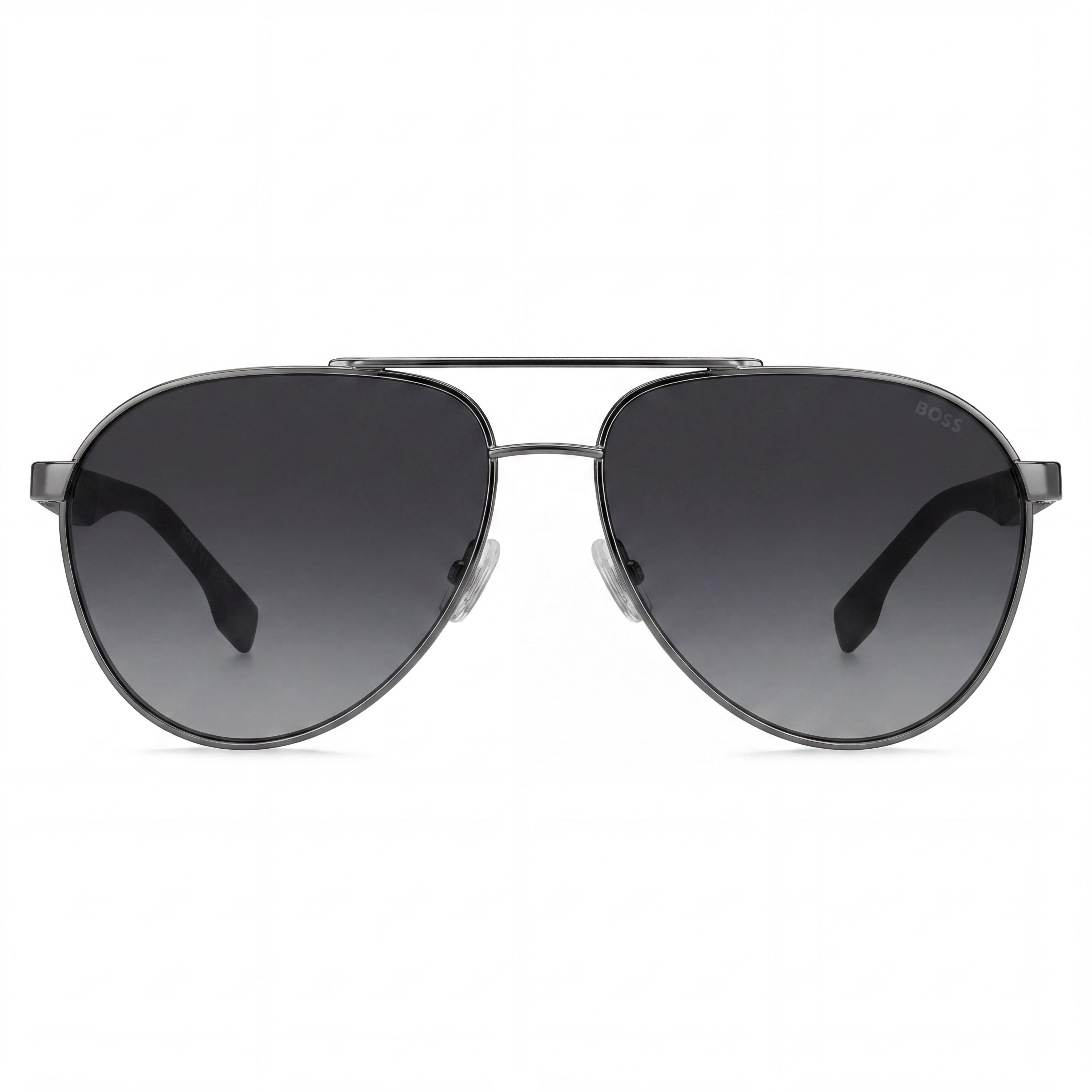 Hugo Boss Contemporary Unisex Brown Dark Ruthenium Grey Alloy Steel UV Protection Sunglasses 60mm, Photo 2