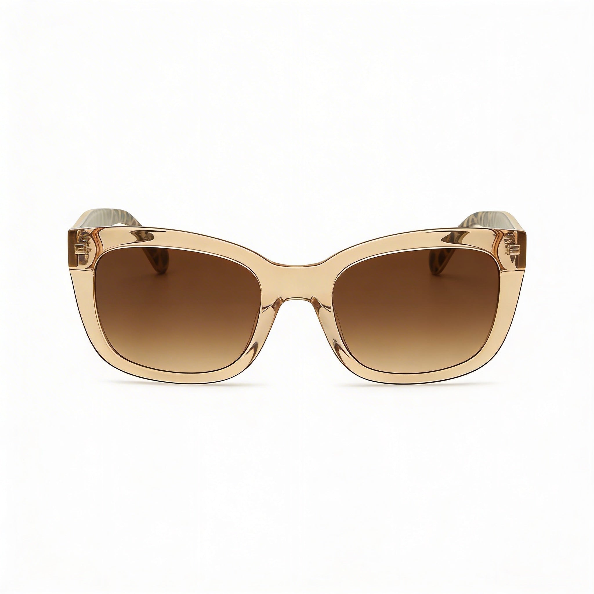 Gafas de sol Kate Spade New York Tammy/S para mujer, transparentes, beige y marrón, de acetato, cuadradas, con degradado marrón y protección UV, 53 mm, Photo 2