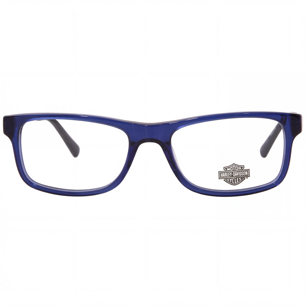 Harley-Davidson HD0143T Unisex Full Rim Plastic Frame Shiny Blue, Shiny Pale Gold 51-17-140mm