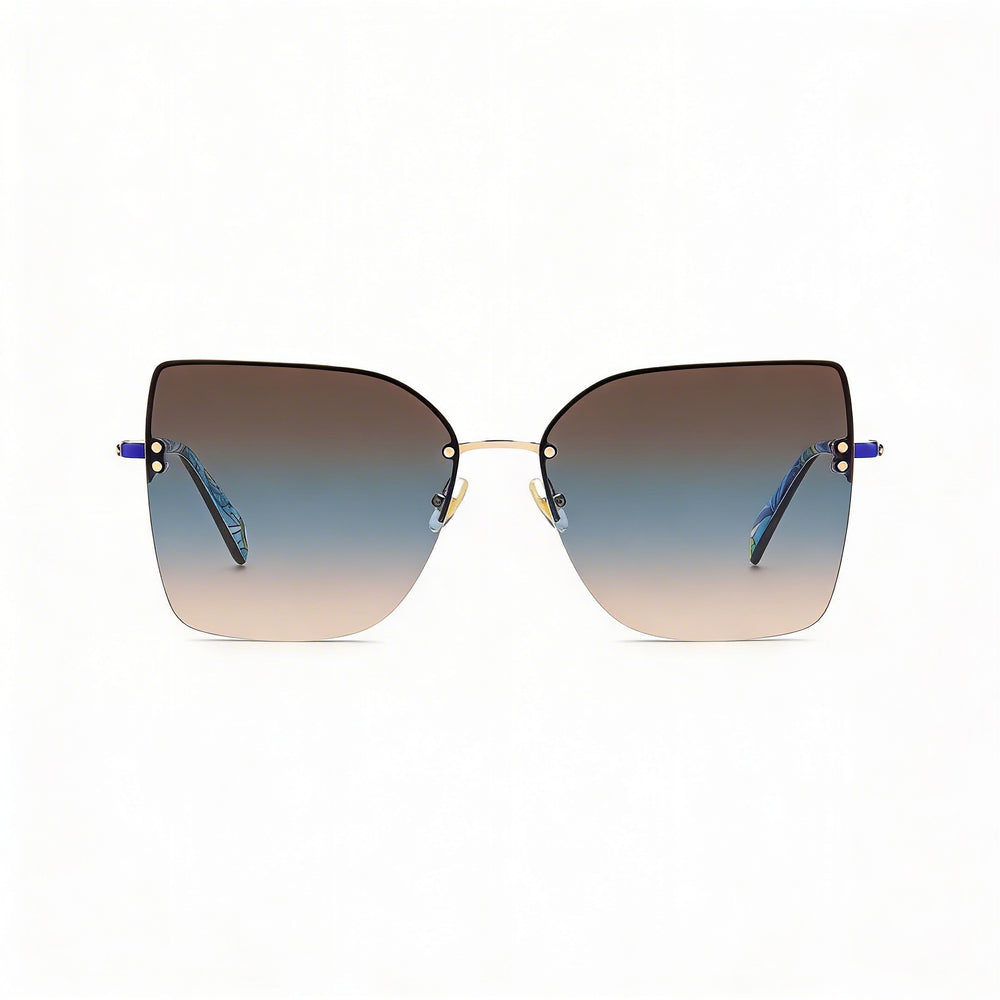 kate spade new york Ariella/G/S Women's Stainless Steel Gradient UV Sunglasses Gold Blue Brown Teal Blue Pink Shaded 58-15-140