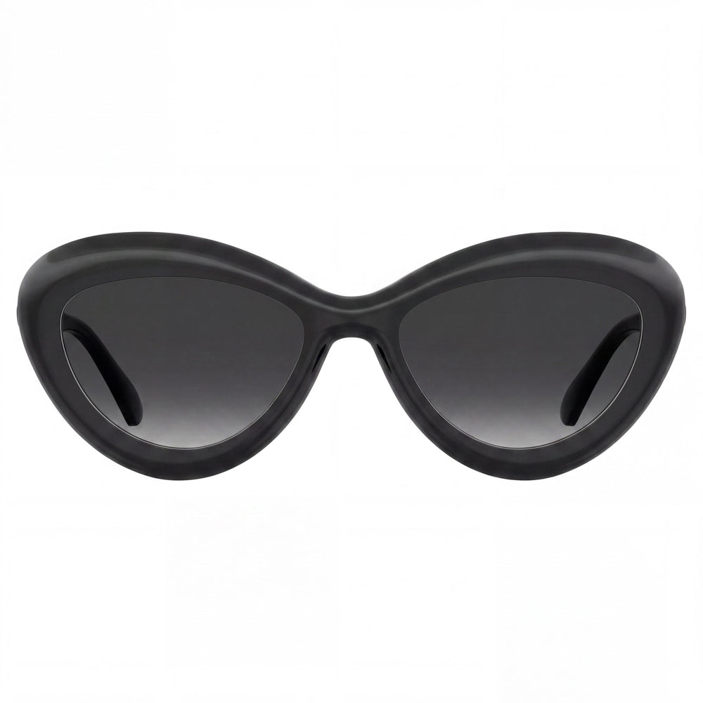 Moschino Casual Unisex Negro Gris Oscuro Sombreado Celulosa Propionato Montura Degradado Gris Oscuro Lentes 55-19-140