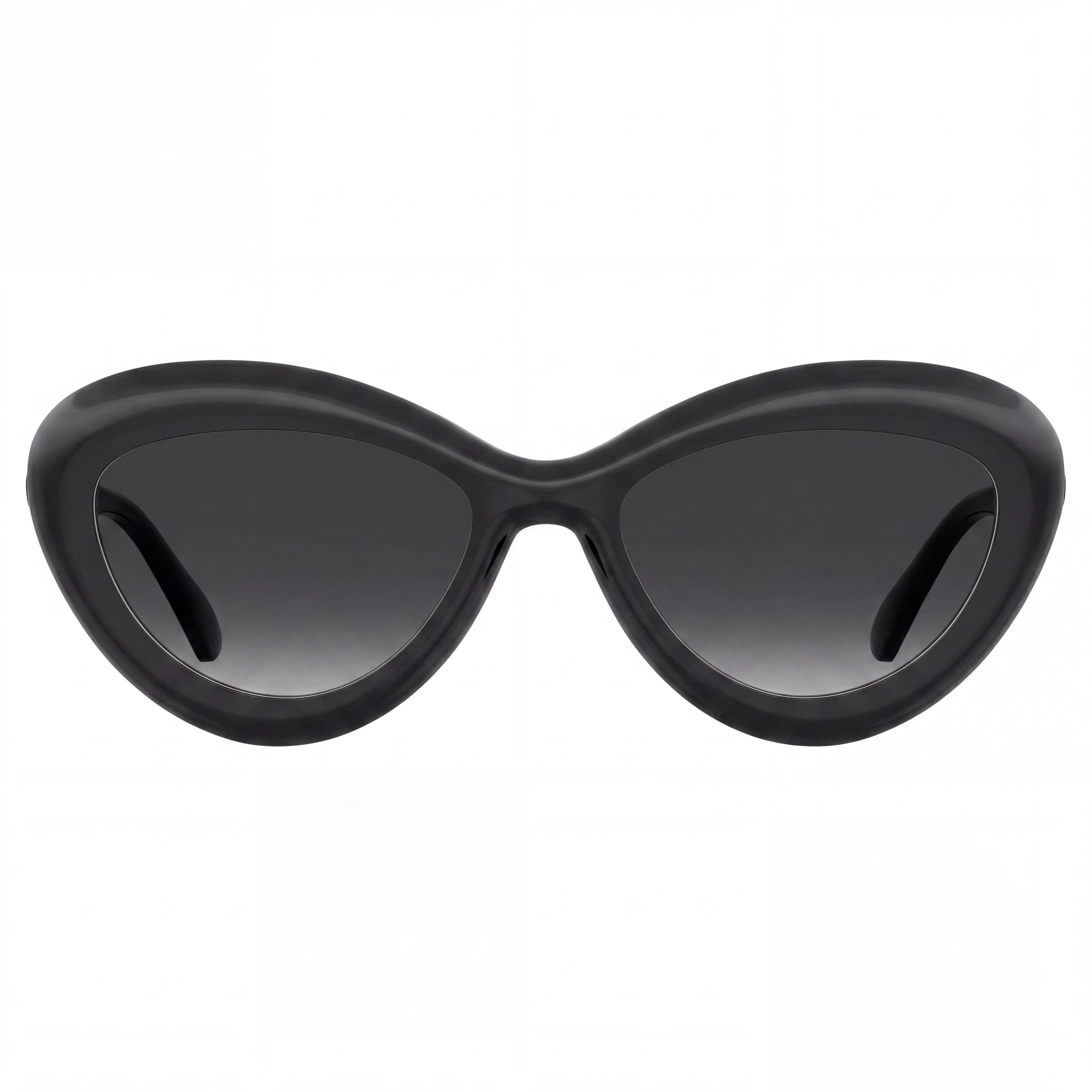 Moschino Casual Unisex Black Dark Grey Shaded Cellulose Propionate Frame Gradient Dark Grey Shaded Lenses 55-19-140, Photo 2