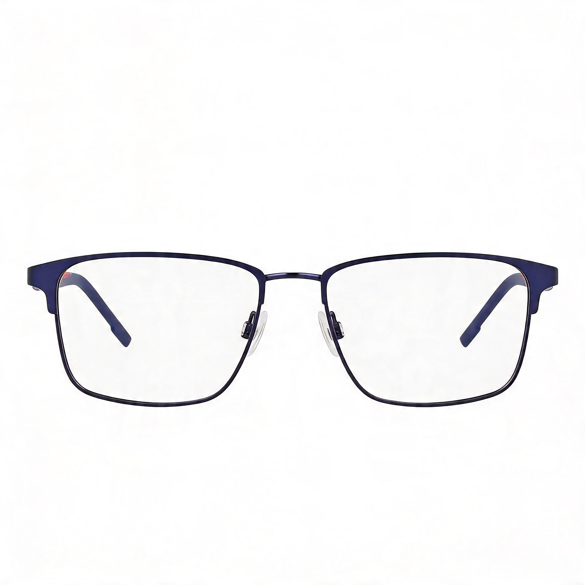 Gafas Oftálmicas Flexon Casual de Metal para Hombre con Acabado Satinado Azul Marino Rojo - Tamaño de Montura 54-17-145, Photo 1