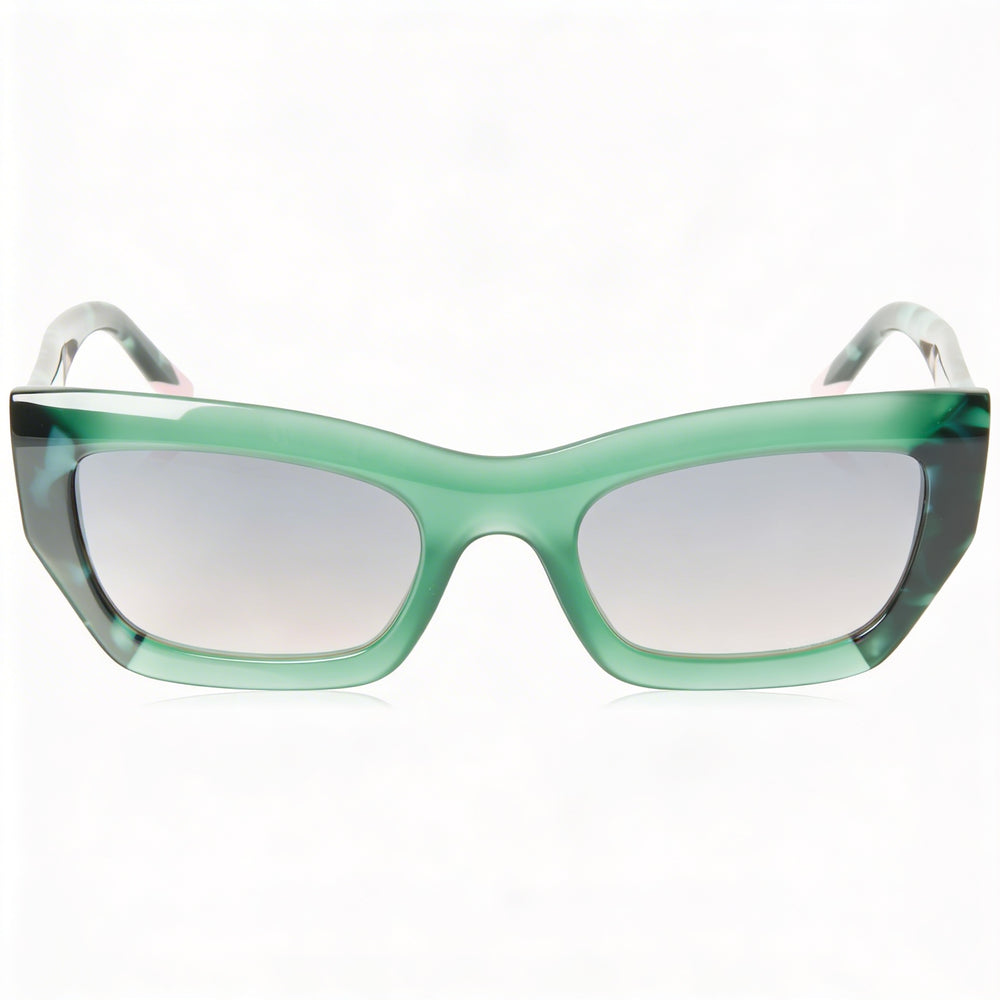Missoni Seasonal Unisex Acetate Green Pink Havana Frame Green Lens Sunglasses with UV Protection 53mm