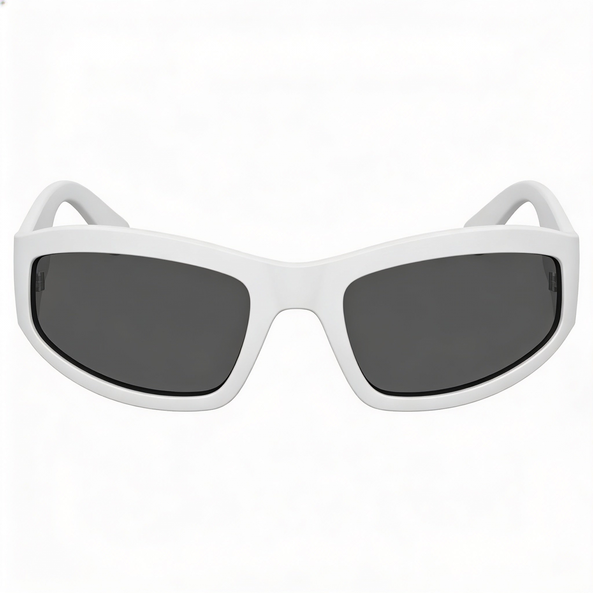 Moschino Casual Men's Polyamide Sunglasses | Matte White Frame | Grey Lenses | Size 60-21-130mm, Photo 2