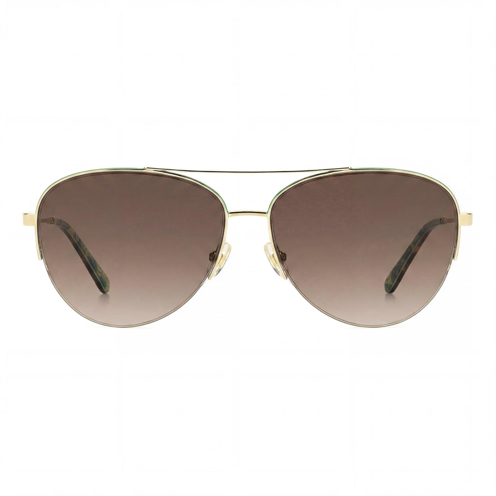 kate spade new york Janece/G/S Women's Gold Green Stainless Steel Non- Sunglasses 58mm