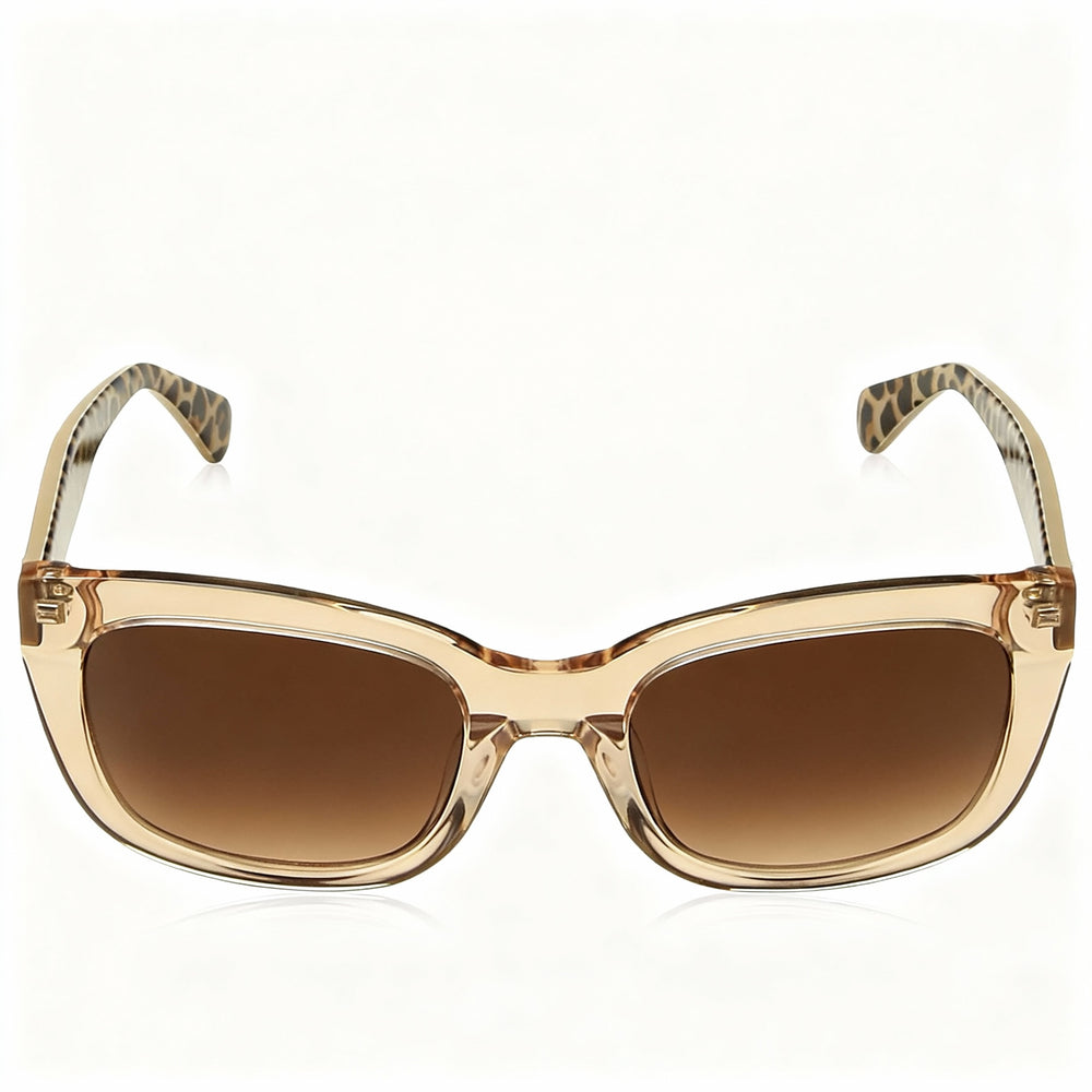 Gafas de sol Kate Spade New York Tammy/S para mujer, transparentes, beige y marrón, de acetato, con degradado marrón, 53 mm