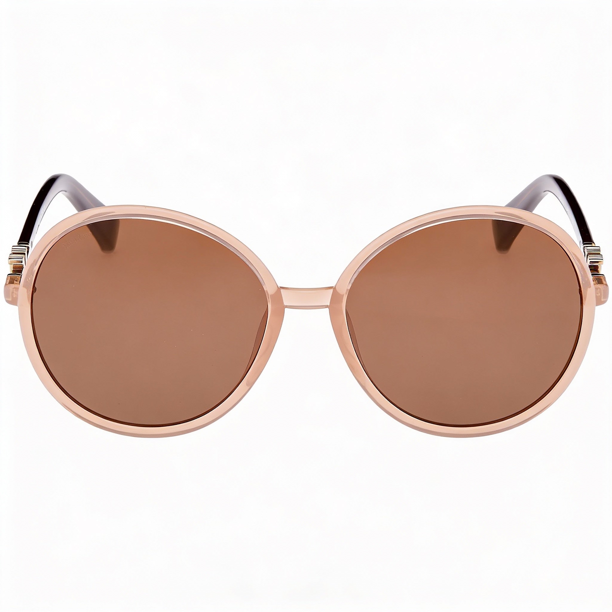 MaxMara Modern Women's Beige Injected Frame Gradient Brown Lens Sunglasses 58-17-140, Photo 2