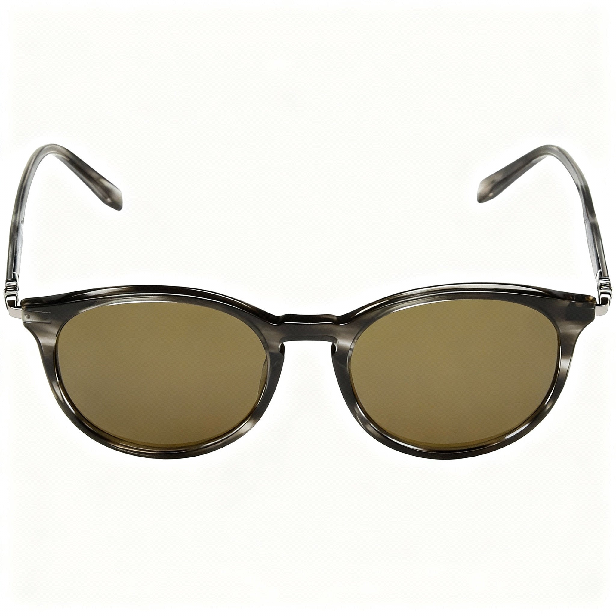 Salvatore Ferragamo Sf911sm Unisex Sunglasses, Striped Grey Brown Plastic Frame, Green Non-Polarized Lens 51mm