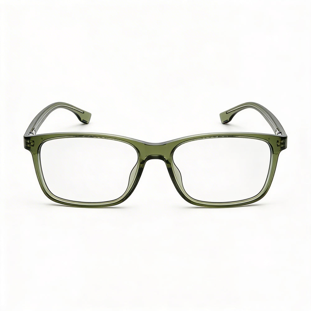 Hugo Boss 1570 Unisex Green Plastic Frame Green Polycarbonate Lenses Sunglasses 54mm Lens Width