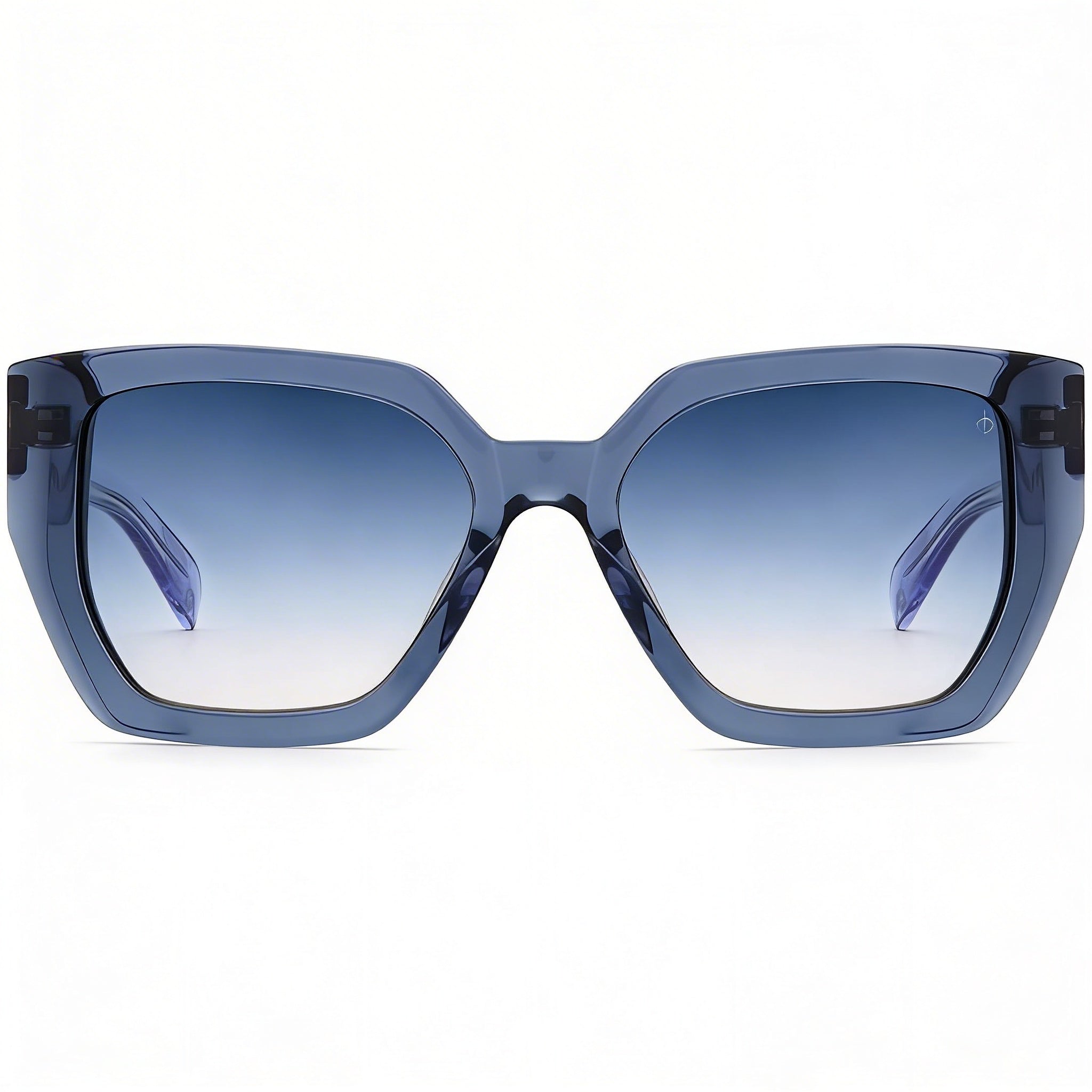rag & bone Women's Rnb1052/S Grey Acetate Sunglasses, Blue Doubleshade Peach Non-Polarized, UV Protection, 54mm, Photo 2